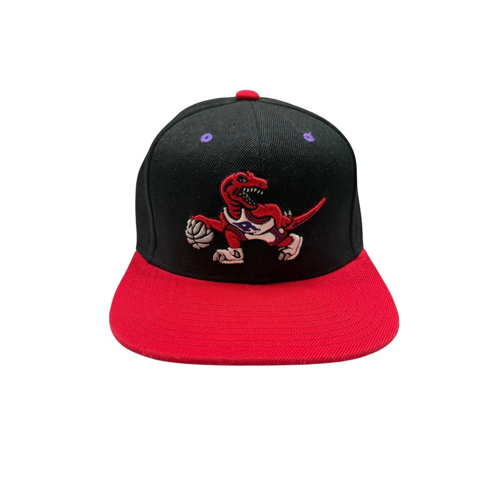 Mitchell‎ & Ness Toronto Raptors Snapback Hat Mens Black Red HWC OSFA